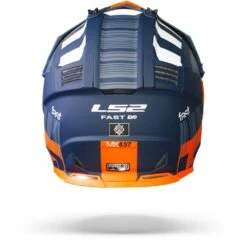 LS2 MX437 Fast Evo Xcode Mat Fl. Oranje Blauw Crosshelm -Scorpion Winkel ls2 mx437 fast evo xcode matt fl orange blue.19
