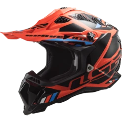 LS2 MX700 Subverter Stomp Fluo Oranje Zwart Crosshelm