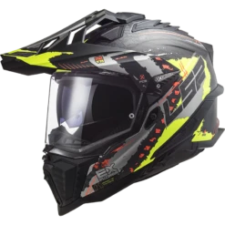 LS2 MX701 C Explorer Extend Mat H-V Geel Adventure Helm