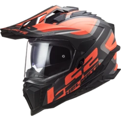 LS2 MX701 Explorer Alter Mat Zwart Fluo Oranje 06 Adventure Helm