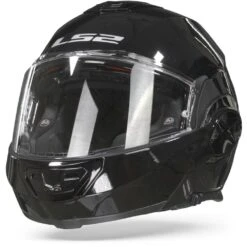 LS2 FF399 Valiant Single Mono Glans Zwart Systeemhelm -Scorpion Winkel ls2ff399valiantsinglemonoglossblack frontpage
