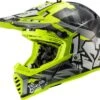 LS2 MX437 Fast Evo Mini Crusher Zwart Geel Crosshelm -Scorpion Winkel mx437 fast mini evo crusher black h v yellow 40437j3412