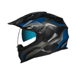 Nexx X.Wed2 Columbus Blauw Zwart Matt Adventure Helm