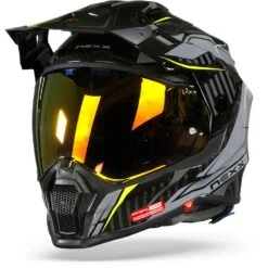 Nexx X.WRL Atika Grijs Neon Adventure Helm -Scorpion Winkel nexx x.wrl atika grey neon frontpage