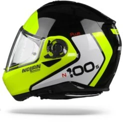 Nolan N100-5 Plus Distinctive 28 Glans Zwart Geel Wit Systeemhelm -Scorpion Winkel nolan n100 5plus distinctive28 glossyblackyellow.11