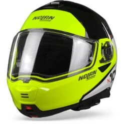 Nolan N100-5 Plus Distinctive 28 Glans Zwart Geel Wit Systeemhelm -Scorpion Winkel nolan n100 5plus distinctive28 glossyblackyellow frontpage