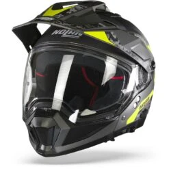 Nolan N70-2 X Torpedo N-Com 43 Mat Lava Grijs Geel Multihelm