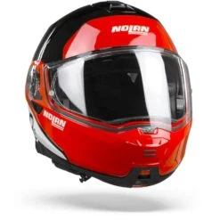Nolan N100-5 Plus Distinctive 27 Glans Zwart Rood Wit Systeemhelm -Scorpion Winkel nolann100 5plusdistinctive27glossyblackred.35