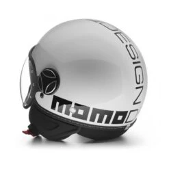 Momodesign Fgtr Evo Momo E2205 Wit Quarz Zwart Jethelm