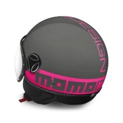 Momodesign Fgtr Classic Momo E2205 Fluo Grijs Roze Jethelm