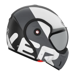 ROOF BoXXer Flag Mat Zwart Wit Systeemhelm -Scorpion Winkel roof boxxer flag mat black white 1