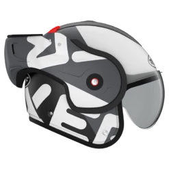 ROOF BoXXer Flag Mat Zwart Wit Systeemhelm -Scorpion Winkel roof boxxer flag mat black white 2