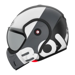 ROOF BoXXer Flag Mat Zwart Wit Systeemhelm -Scorpion Winkel roof boxxer flag mat black white 5