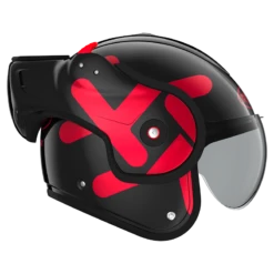 ROOF BoXXer Twin Zwart Rood Systeemhelm -Scorpion Winkel roof boxxer twin black red 3