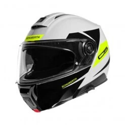 Schuberth C5 Eclipse Wit Geel Systeemhelm