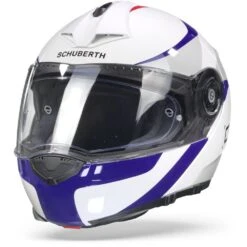 Schuberth C3 Pro Sestante Wit Blauw Systeemhelm -Scorpion Winkel schuberthc3prosestantewhitebluered frontpage