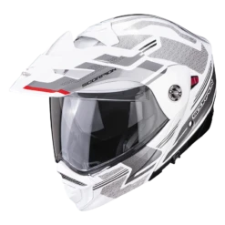 Scorpion ADX-2 Carrera Pearl Wit-Zilver Adventure Helm