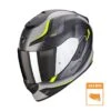 Scorpion Exo-1400 Evo Air Attune Matt Grijs-Zwart-Neon Geel Integraalhelm -Scorpion Winkel scorpion exo 1400 evo air attune matt grey black neon yellow