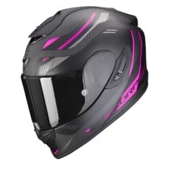 Scorpion Exo-1400 Evo Carbon Air Kydra Mat Zwart Roze Integraalhelm