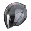 Scorpion EXO-230 Sr Cement Grijs-Rood Jethelm -Scorpion Winkel scorpion exo 230 sr cement grey red 1