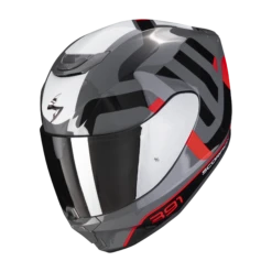 Scorpion Exo-391 Arok Grijs-Rood-Zwart Integraalhelm -Scorpion Winkel scorpion exo 391 arok grey red black