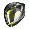 Scorpion Exo-391 Haut Zwart-Zilver-Neon Geel Integraalhelm -Scorpion Winkel scorpion exo 391 haut black silver neon yellow