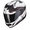 Scorpion Exo-520 Evo Air Elan Mat Wit-Zilver-Rood Integraalhelm -Scorpion Winkel scorpion exo 520 evo air elan matt white silver red