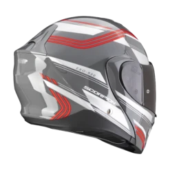 Scorpion Exo-930 Multi Cement Grijs-Rood Systeemhelm -Scorpion Winkel scorpion exo 930 multi cement grey red 2