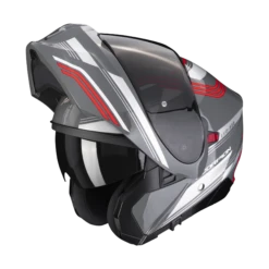 Scorpion Exo-930 Multi Cement Grijs-Rood Systeemhelm