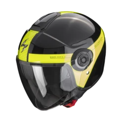 Scorpion Exo-City II Short Metal Zwart-Neon Geel Jethelm
