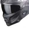 Scorpion Exo-Combat II Xenon Matt Black-White -Scorpion Winkel scorpion exo combat ii xenon matt black white motorcycle helmet 2