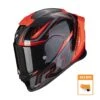 Scorpion Exo-R1 Evo Air Gaz Metaal Zwart-Rood Integraalhelm -Scorpion Winkel scorpion exo r1 evo air gaz metal black red 1