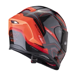 Scorpion Exo-R1 Evo Air Gaz Metaal Zwart-Rood Integraalhelm -Scorpion Winkel scorpion exo r1 evo air gaz metal black red 3