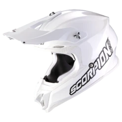 Scorpion VX-16 Evo Air Solid Wit-Wit Crosshelm