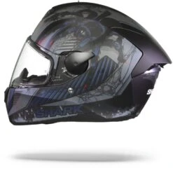 Shark D-Skwal 2 Atraxx Mat Zwart Antraciet Blauw KAB Integraalhelm -Scorpion Winkel shark d skwal 2 atraxx mat black anthracite blue kab.11