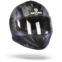 Shark D-Skwal 2 Atraxx Mat Zwart Antraciet Blauw KAB Integraalhelm -Scorpion Winkel shark d skwal 2 atraxx mat black anthracite blue kab.35