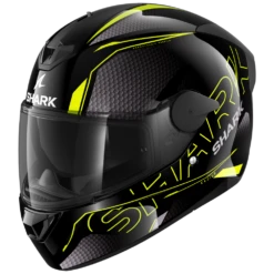 Shark D-Skwal 2 Cadium Zwart Geel Zwart KYK Integraalhelm -Scorpion Winkel shark d skwal 2 cadium black yellow black kyk