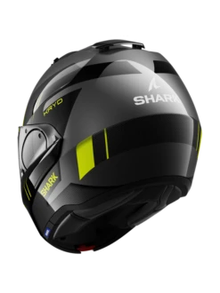 Shark Evo ES Kryd Antraciet Zwart Geel AKY Systeemhelm -Scorpion Winkel shark evo es kryd anthracite black yellow aky 2