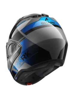Shark Evo GT Tekline Antraciet Chrom Blauw AUB Systeemhelm