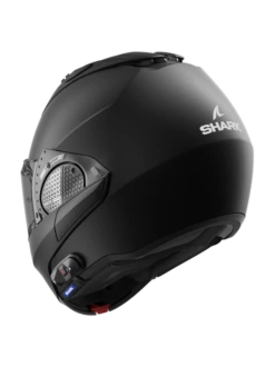 Shark Pack Evo GT N-Com B802 Blank Mat Zwart Mat KMA Systeemhelm -Scorpion Winkel shark pack evo gt n com b802 blank mat black mat kma 2