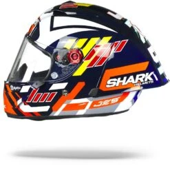 Shark Race-R Pro GP Zarco Signature Blauw Wit Rood BWR Integraalhelm -Scorpion Winkel shark race r pro gp zarco signature blue white red bwr.11