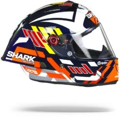 Shark Race-R Pro GP Zarco Signature Blauw Wit Rood BWR Integraalhelm -Scorpion Winkel shark race r pro gp zarco signature blue white red bwr.29