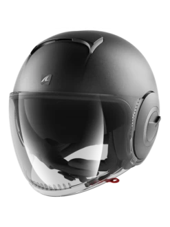 Shark Shark Nano Blank Mat Gun Metaal A06 Jethelm