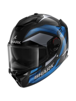 Shark Spartan GT Pro Ritmo Carbon Carbon Blauw Chrom DBU Integraalhelm -Scorpion Winkel shark spartan gt pro ritmo carbon carbon blue chrom dbu 1