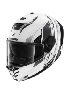 Shark Spartan RS Byhron Wit Zwart Chrom WKU Integraalhelm -Scorpion Winkel shark spartan rs byhron white black chrom wku 1