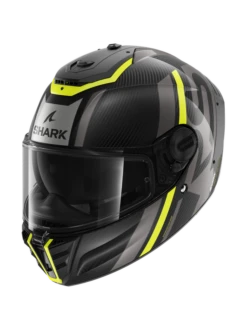 Shark Spartan RS Carbon Shawn Carbon Geel Antraciet DYA Integraalhelm -Scorpion Winkel shark spartan rs carbon shawn carbon yellow anthracite dya 1