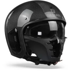 Shark S-Drak 2 Carbon Skin DKS Carbon Zilver Zwart Jethelm -Scorpion Winkel sharks drakcarbonskincarbonzilverzwart.33 1