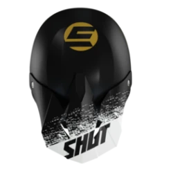 SHOT Furious Roll Zwart Goud Mat Crosshelm