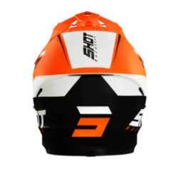 SHOT Furious Chase Zwart Neon Oranje Mat Crosshelm