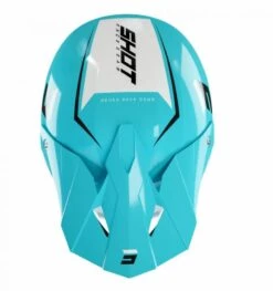 SHOT Furious Chase Zwart Turquoise Glanzend Crosshelm